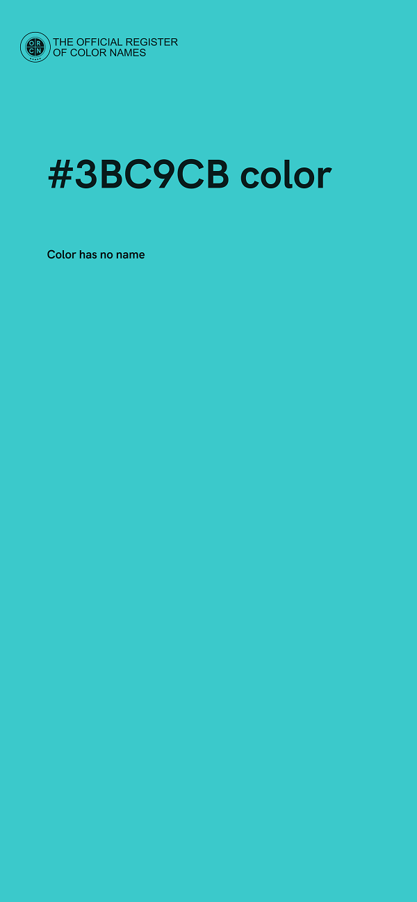 #3BC9CB color image