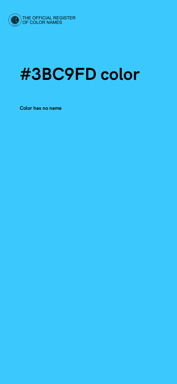 #3BC9FD color image