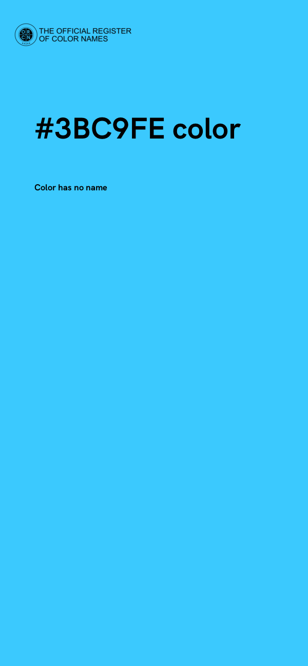 #3BC9FE color image