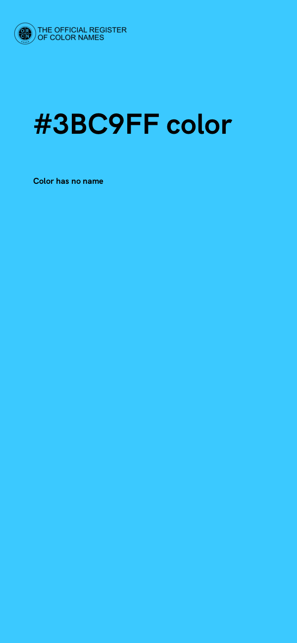 #3BC9FF color image