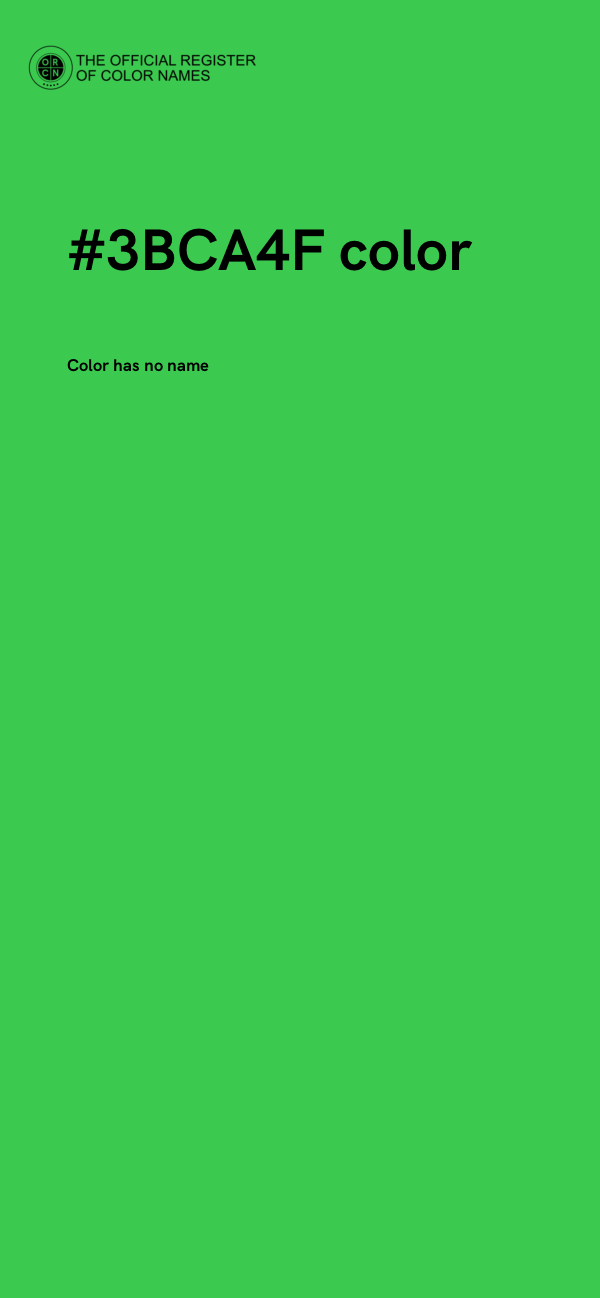 #3BCA4F color image