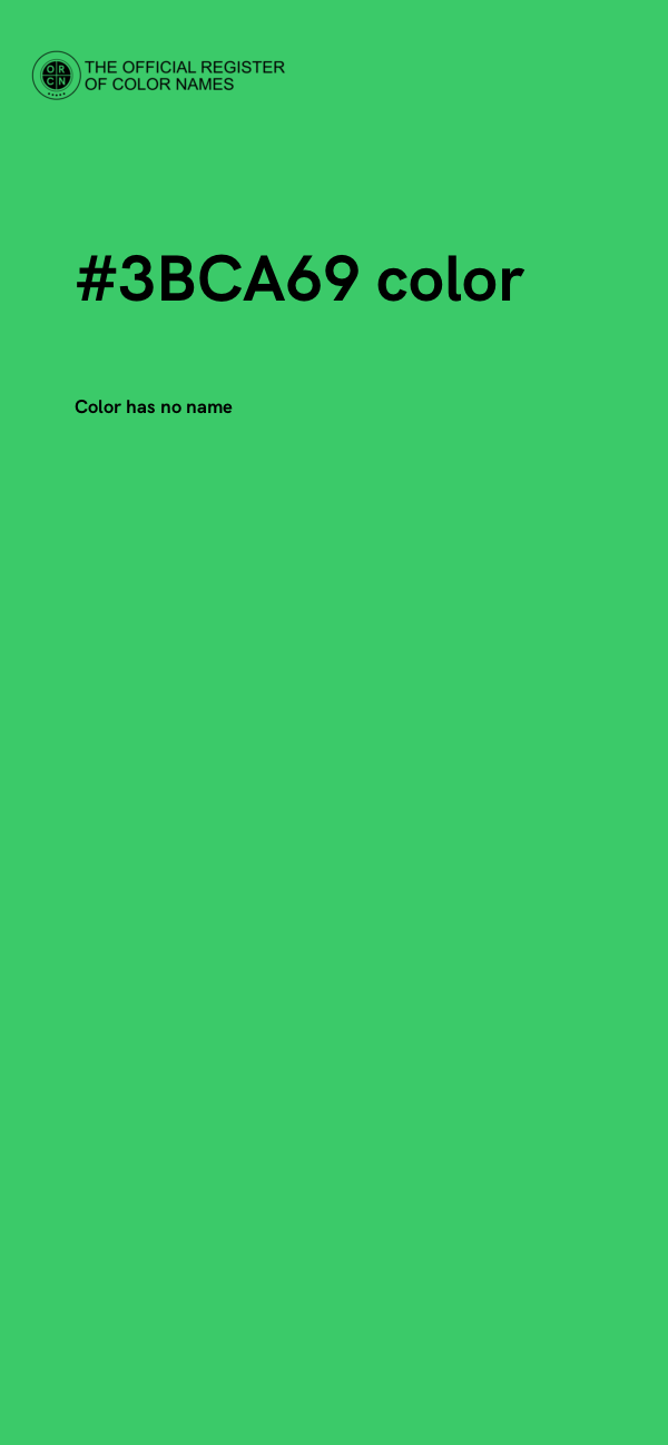 #3BCA69 color image