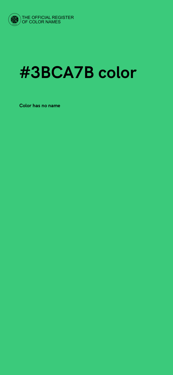 #3BCA7B color image