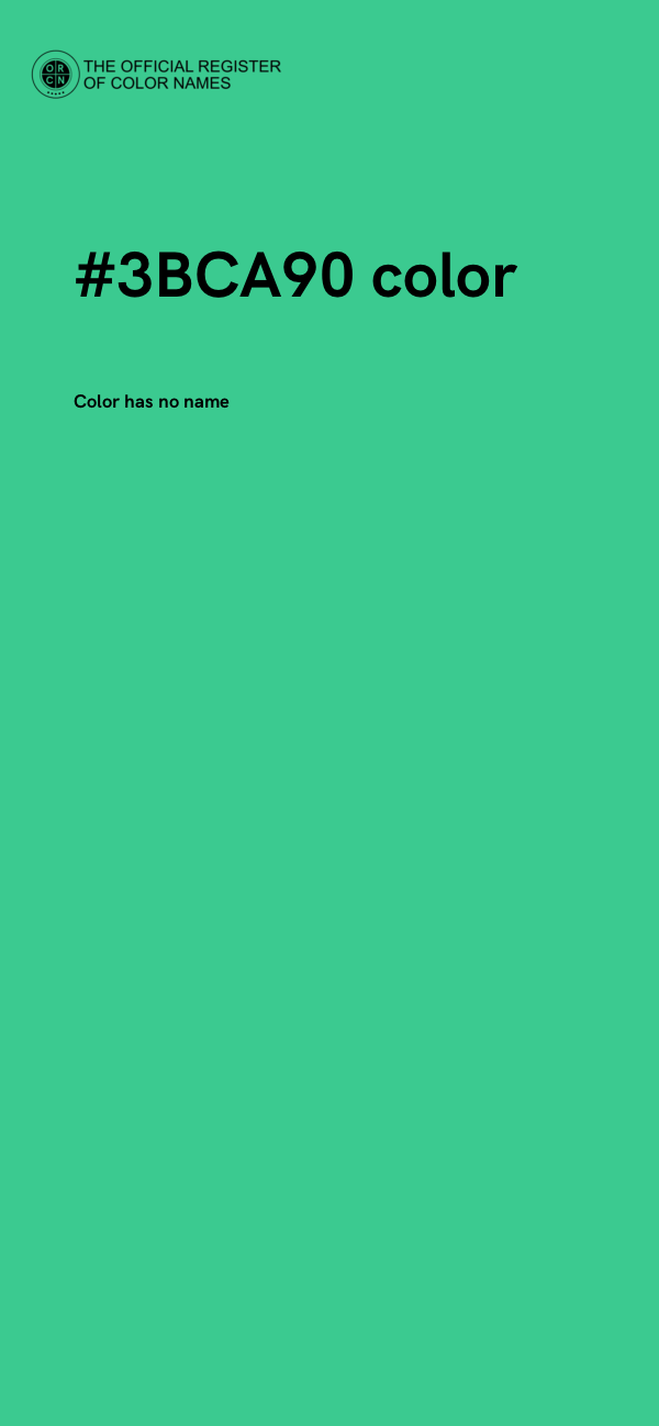 #3BCA90 color image