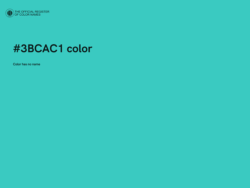 #3BCAC1 color image