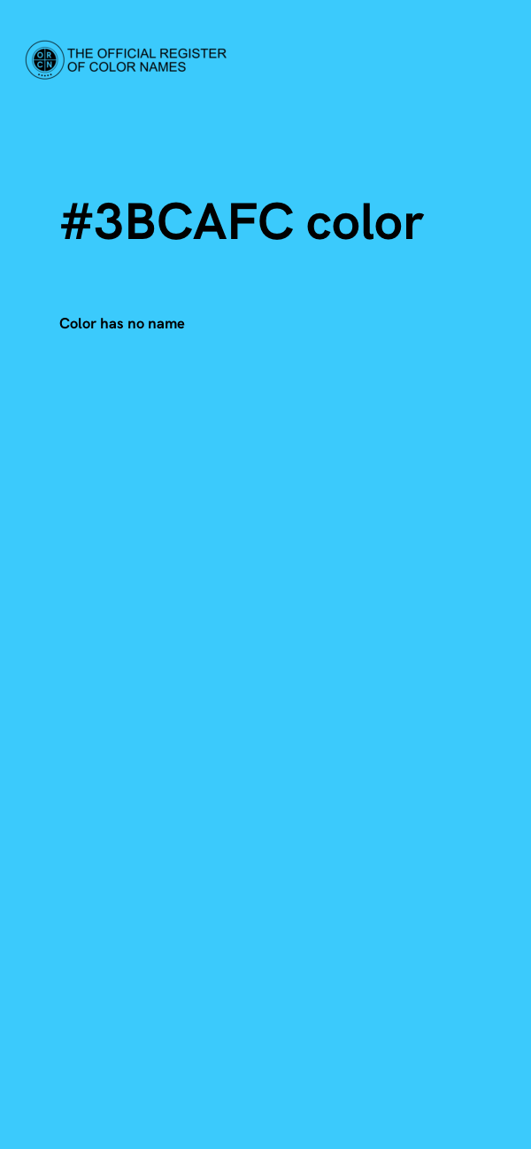 #3BCAFC color image