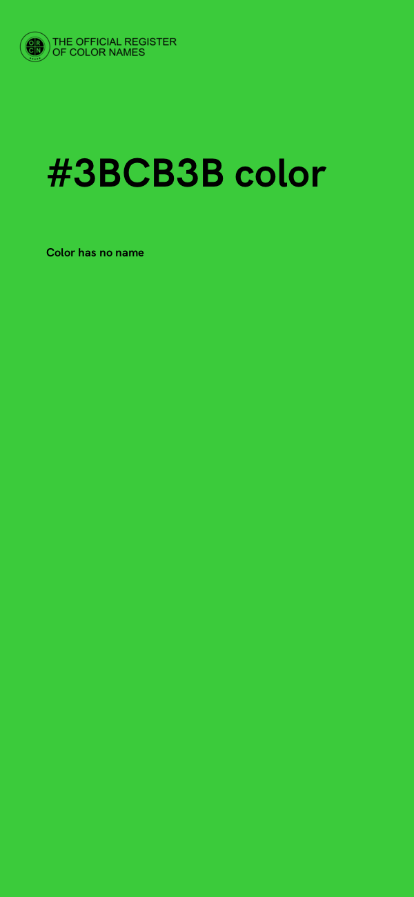 #3BCB3B color image