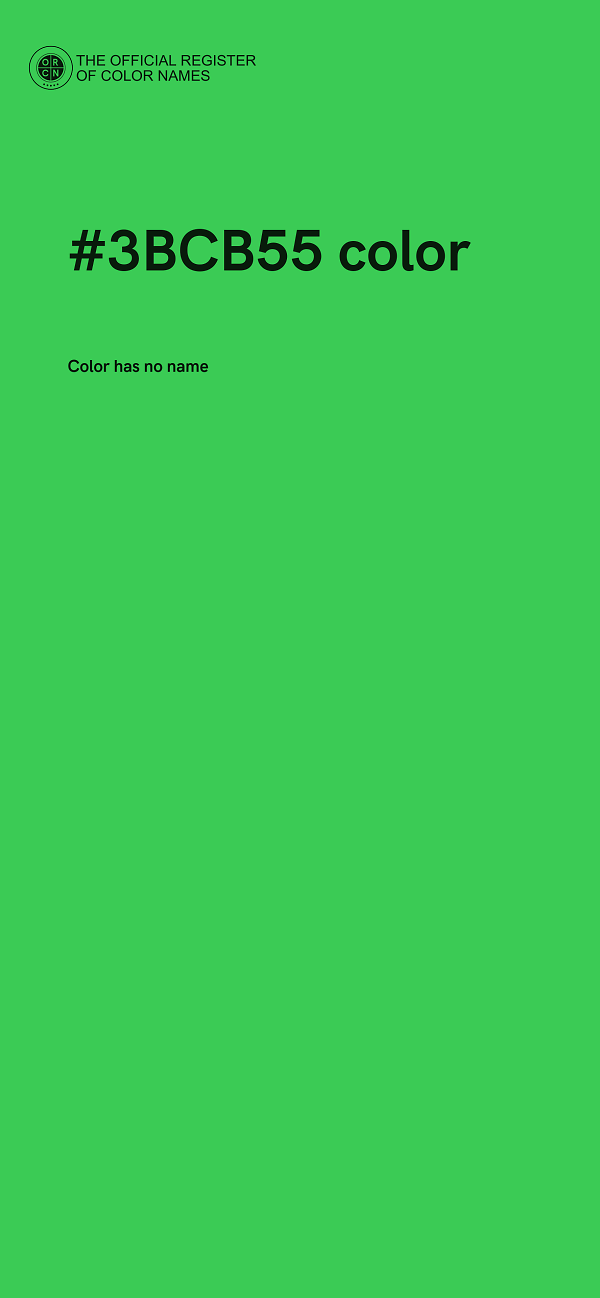 #3BCB55 color image