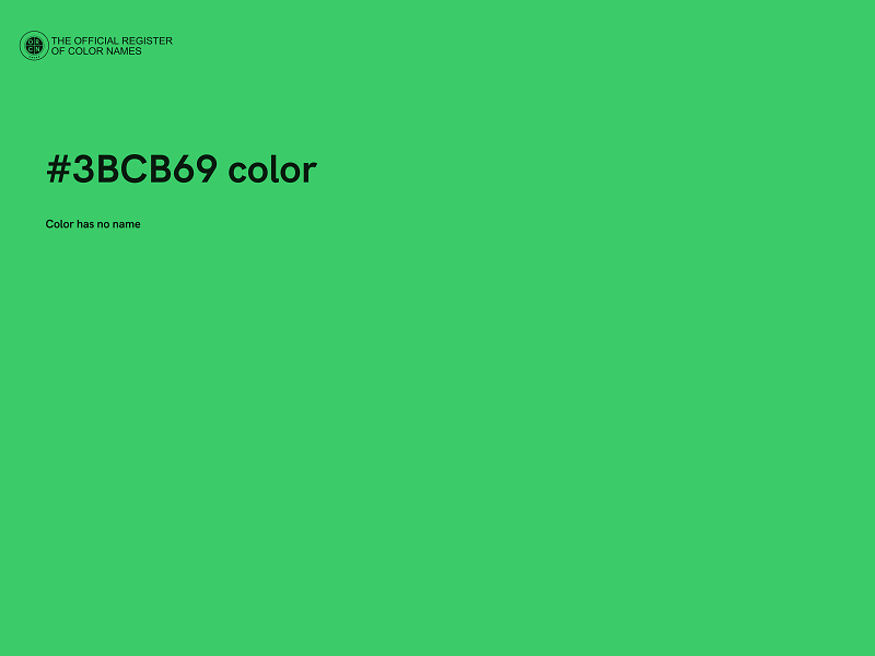 #3BCB69 color image