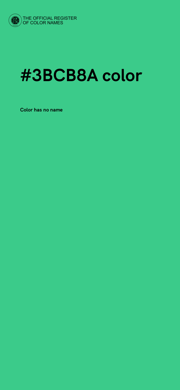 #3BCB8A color image