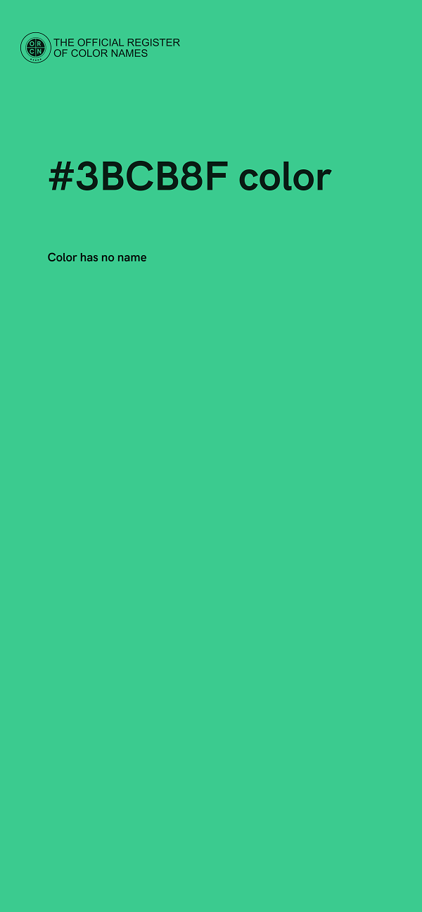 #3BCB8F color image