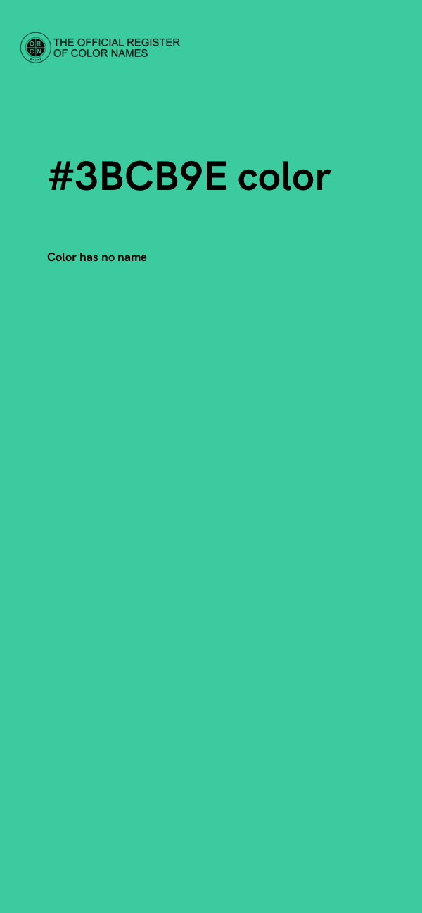 #3BCB9E color image
