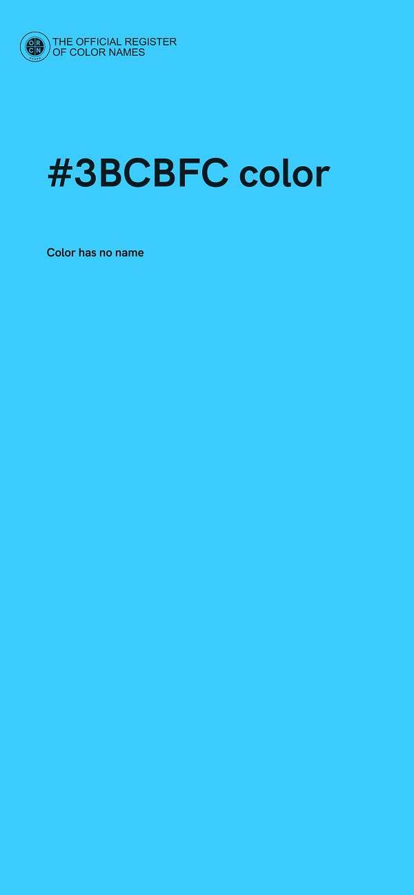 #3BCBFC color image