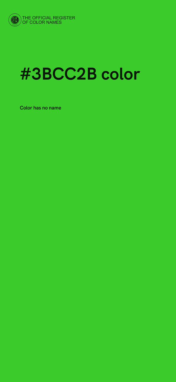 #3BCC2B color image