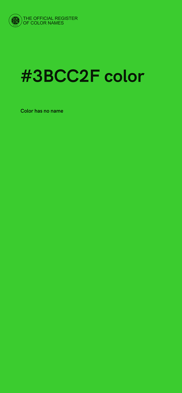 #3BCC2F color image