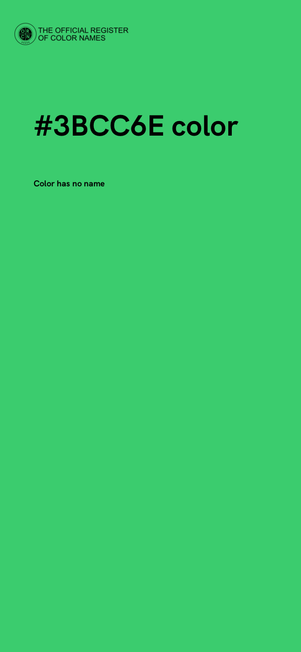 #3BCC6E color image