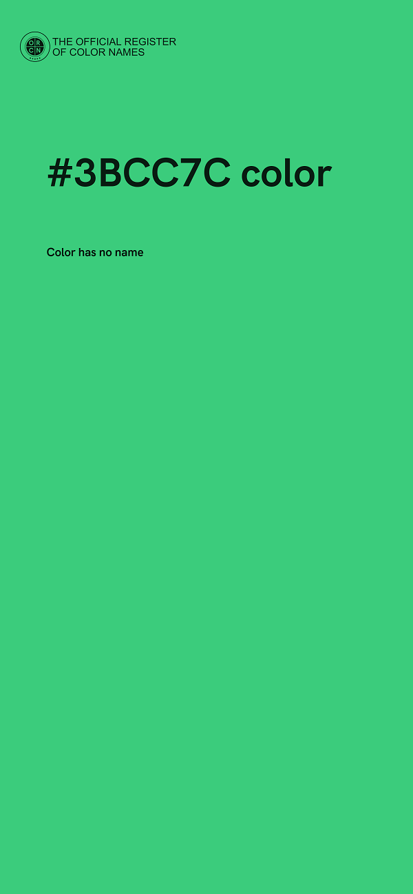 #3BCC7C color image