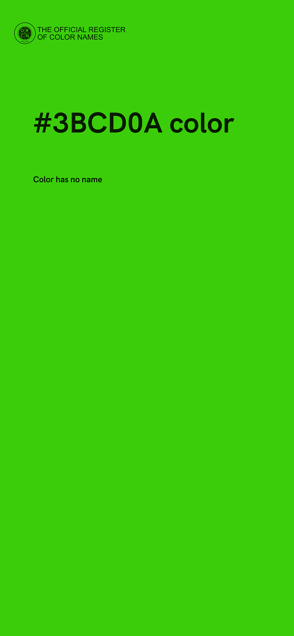 #3BCD0A color image