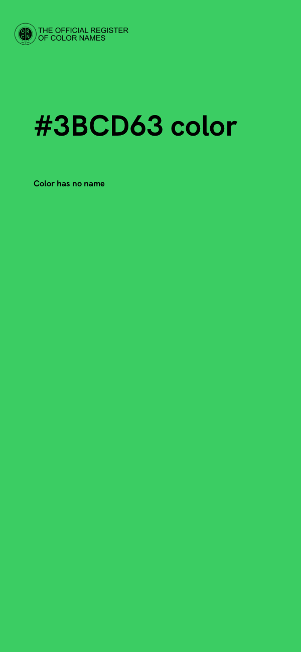 #3BCD63 color image