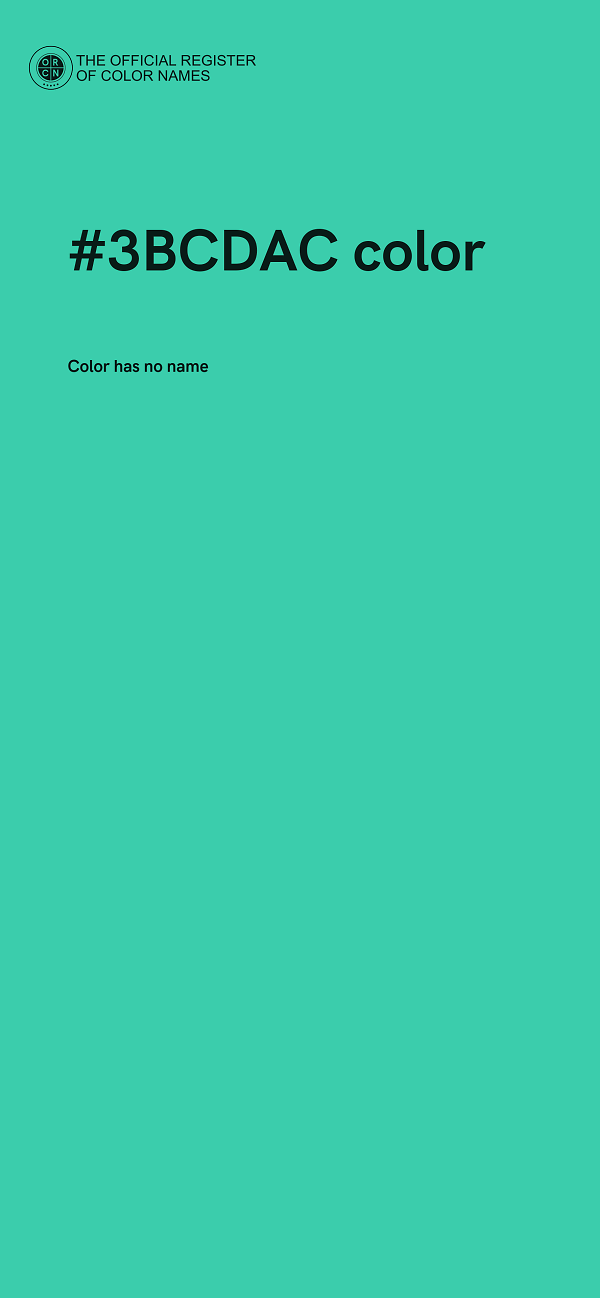 #3BCDAC color image