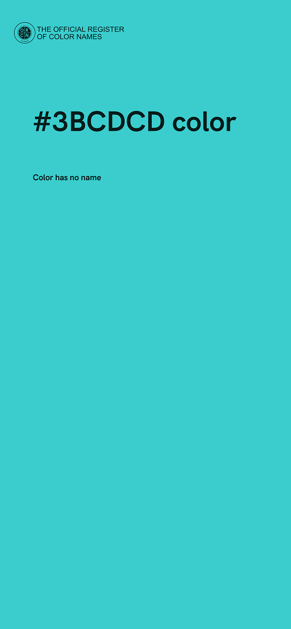 #3BCDCD color image