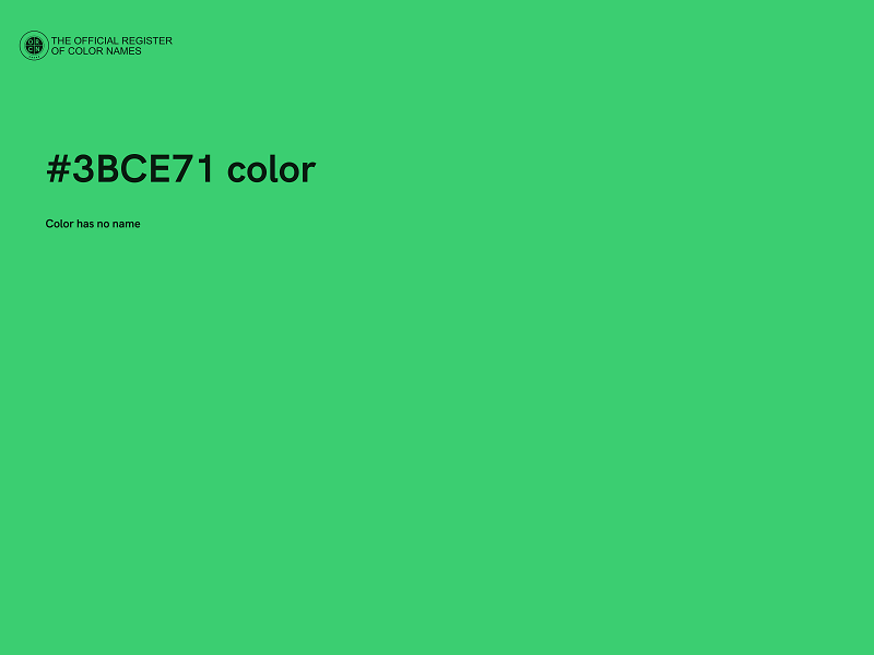 #3BCE71 color image