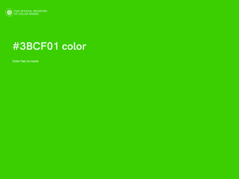 #3BCF01 color image