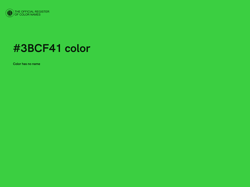 #3BCF41 color image