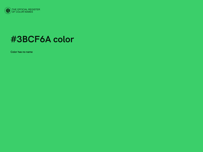 #3BCF6A color image