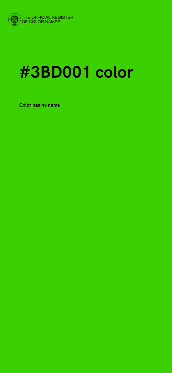 #3BD001 color image