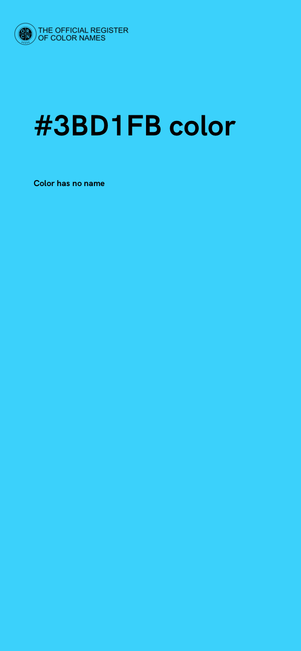 #3BD1FB color image