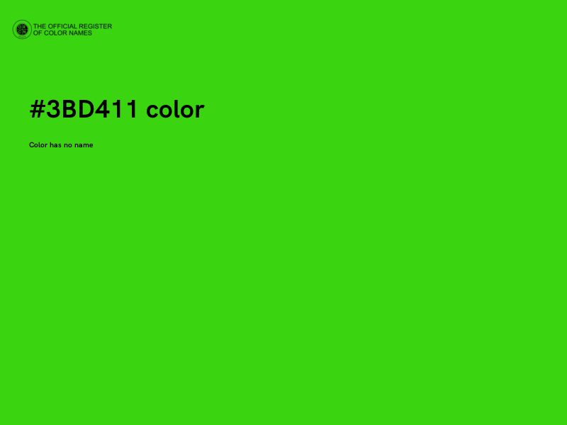#3BD411 color image