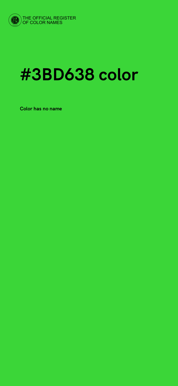 #3BD638 color image