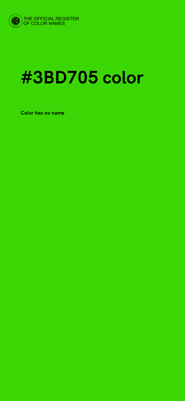 #3BD705 color image