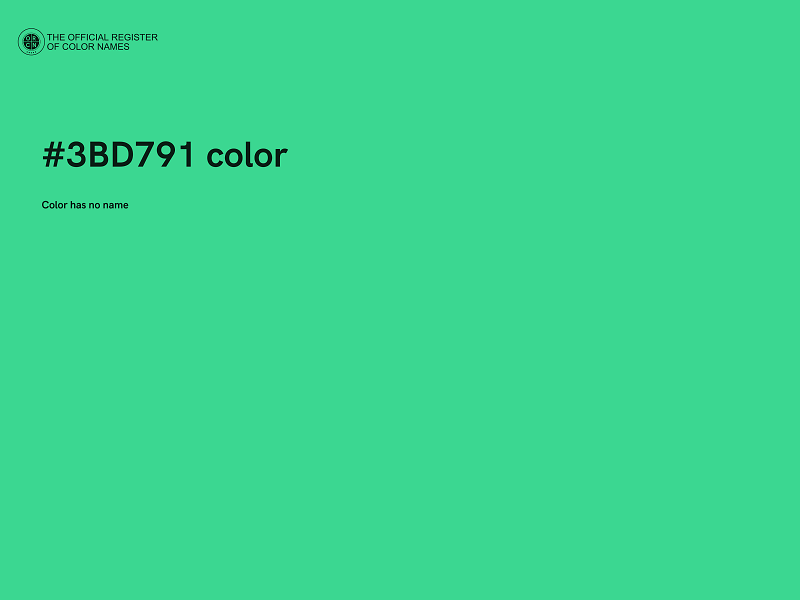 #3BD791 color image