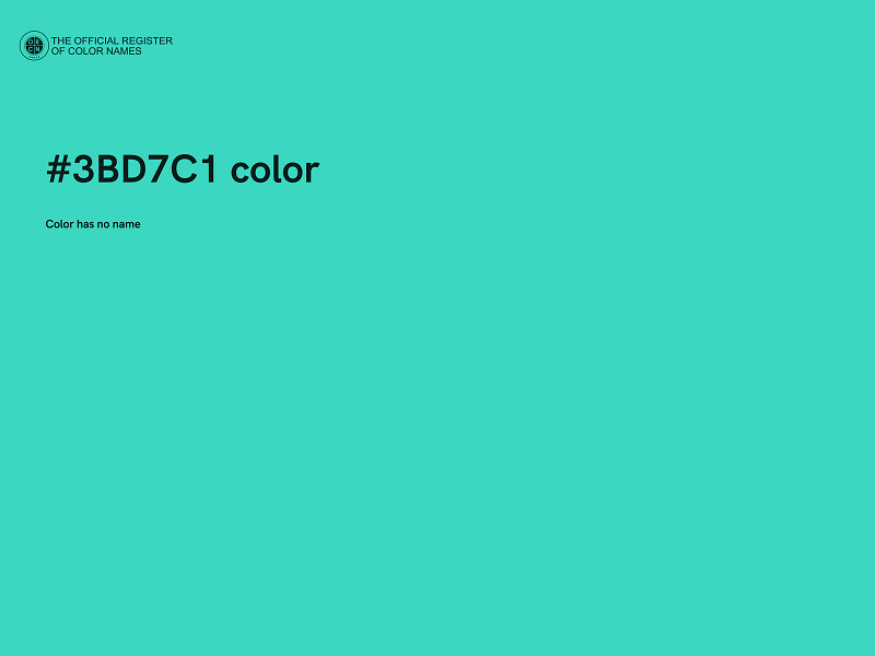 #3BD7C1 color image