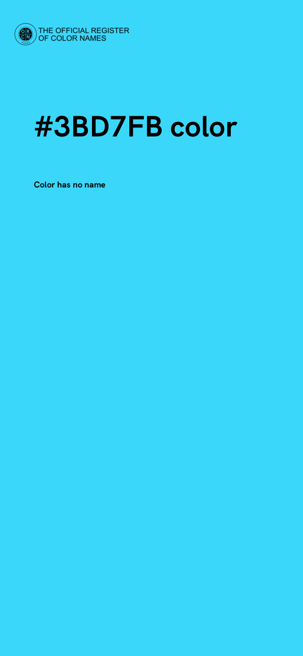 #3BD7FB color image