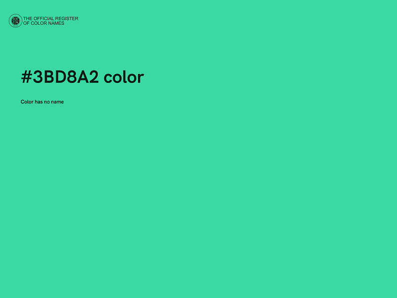 #3BD8A2 color image