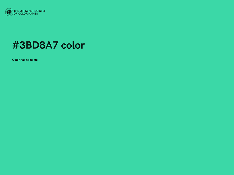 #3BD8A7 color image