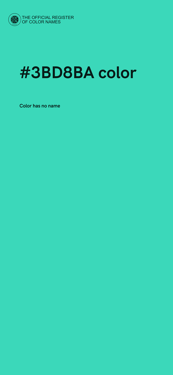 #3BD8BA color image