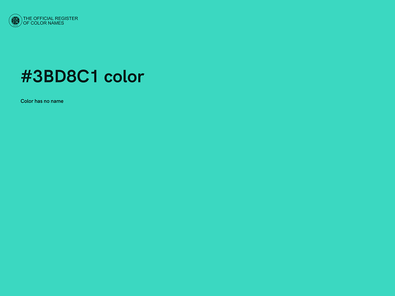 #3BD8C1 color image