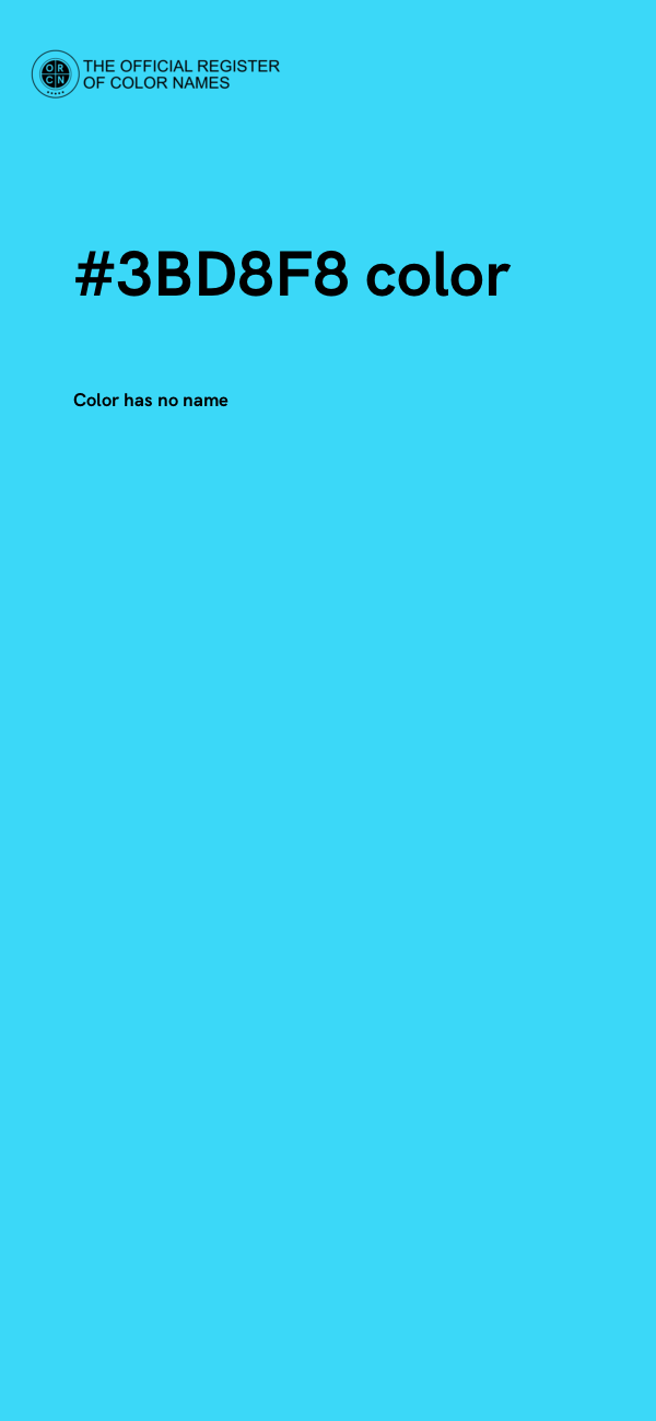 #3BD8F8 color image