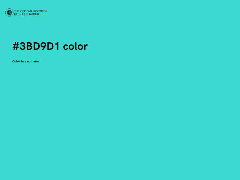 #3BD9D1 color image