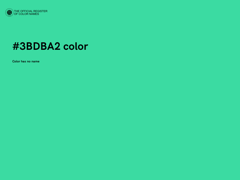 #3BDBA2 color image