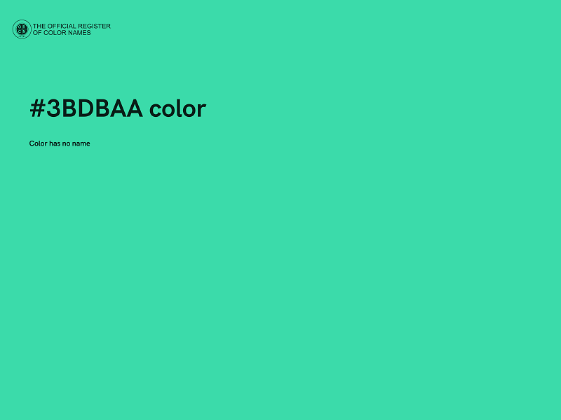 #3BDBAA color image