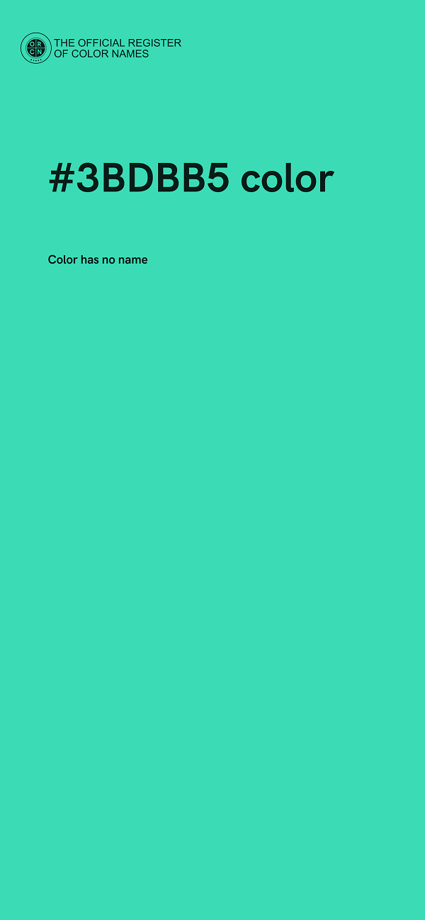 #3BDBB5 color image