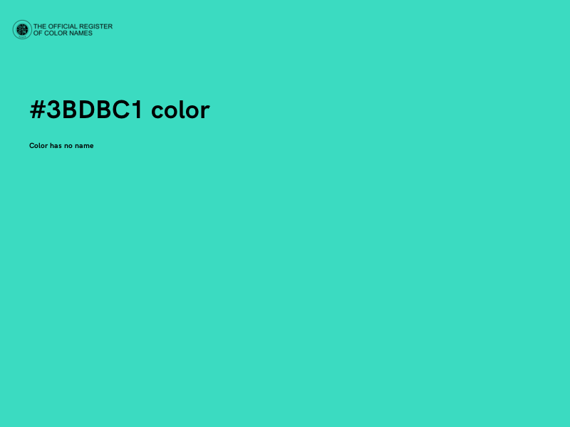 #3BDBC1 color image
