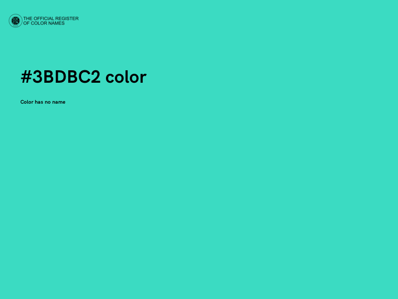 #3BDBC2 color image