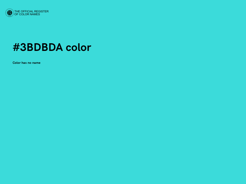 #3BDBDA color image