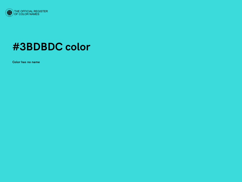 #3BDBDC color image